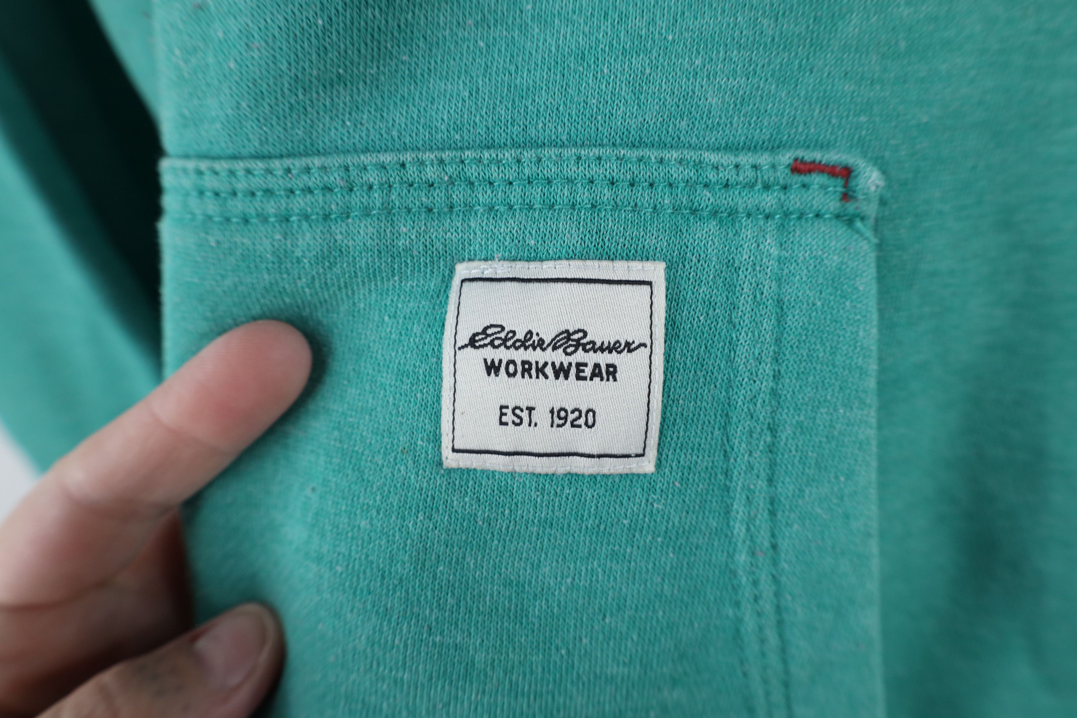 Eddie Bauer × Vintage Vintage Eddie Bauer Workwear Spell Out Hoodie Sweatshirt Size US XXL / EU 58 / 5 - 10 Thumbnail