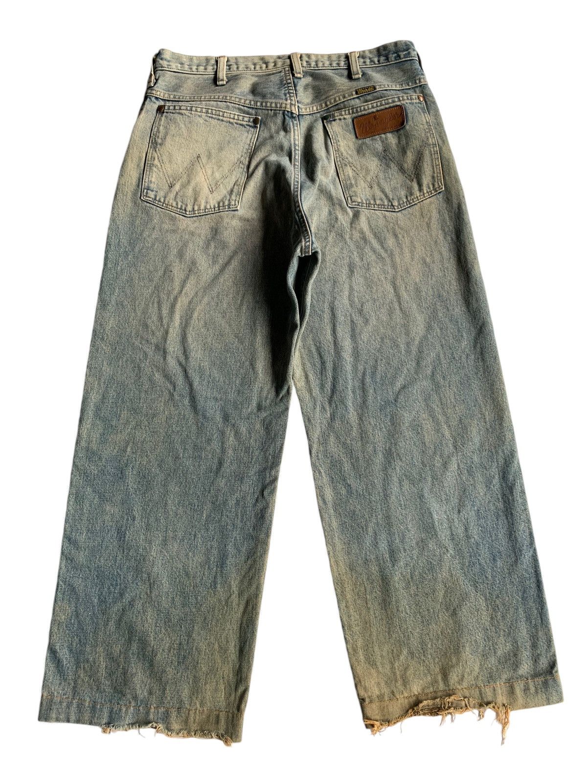 Japanese Brand Vintage Wranger Baggy Faded Selvedge Distressed Denim Size US 33 - 2 Thumbnail