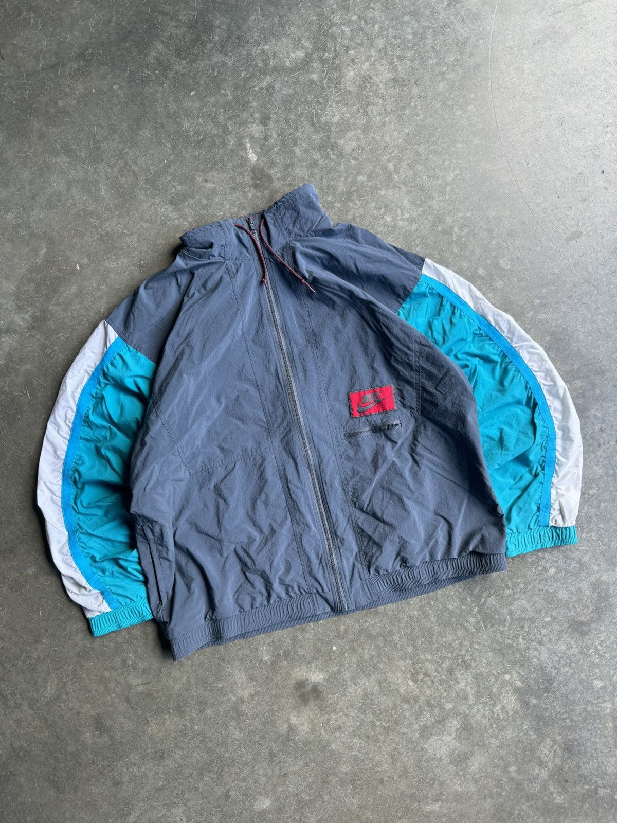 Nike 80s Nike Multi-Colored Streetwear Rare Windbreaker Size US XL / EU 56 / 4 - 4 Thumbnail