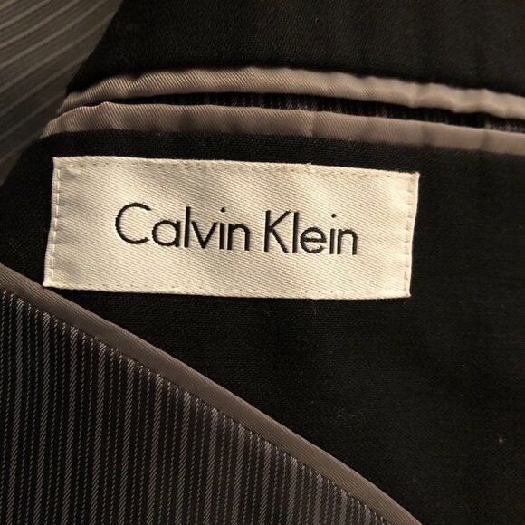 Calvin Klein Calvin Klein men's black 100%wool TUXEDO jacket size: 40R Size 40R - 3 Thumbnail