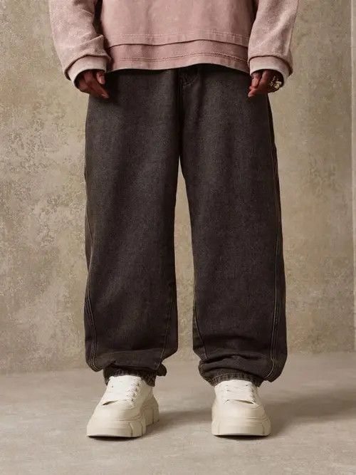 Jean × Vintage Vintage 90s Ballon Fit Skater Jeans Size US 32 / EU 48 - 3 Thumbnail