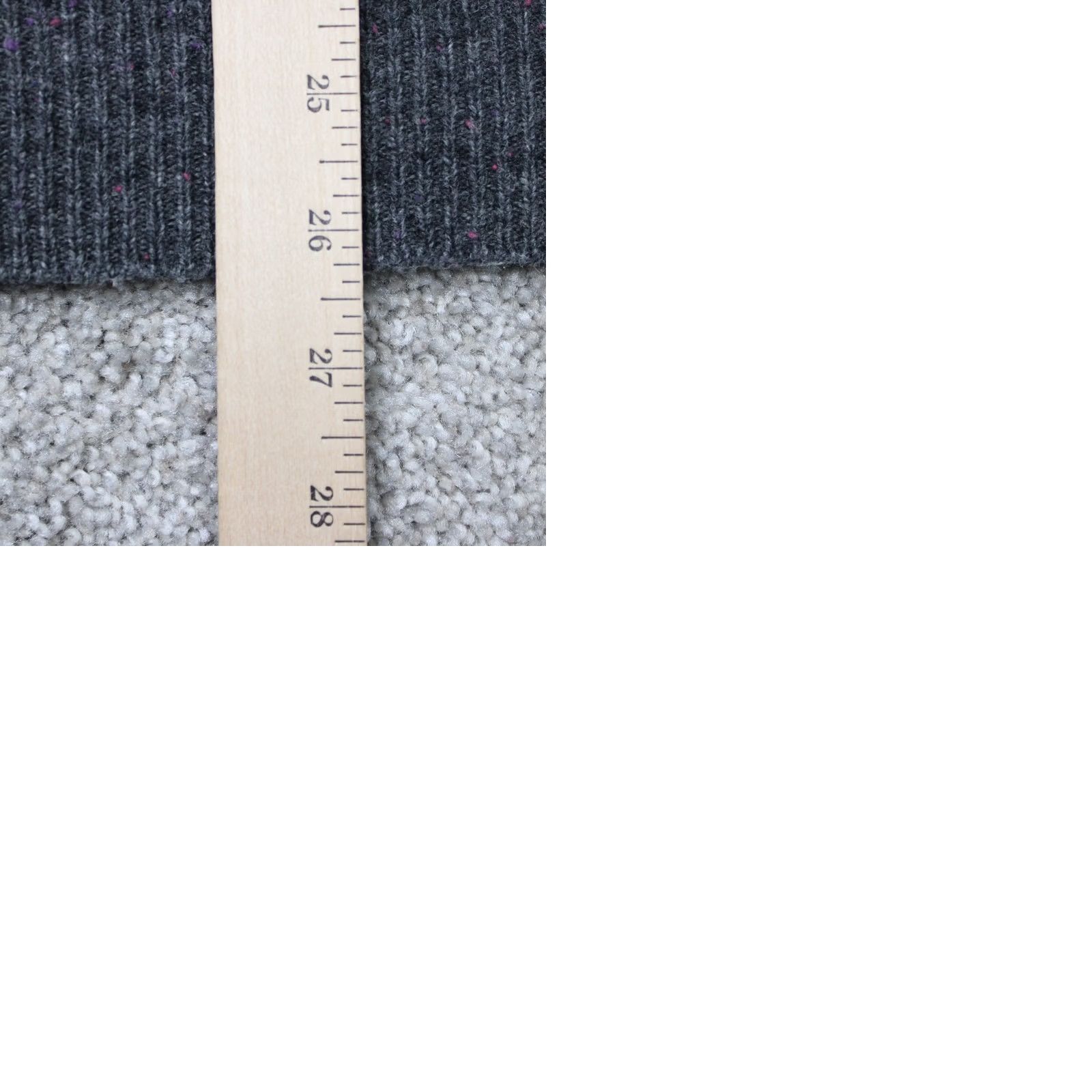 Jos. A. Bank Jos. A. Bank Sweater Mens 2XL Gray 1/4 Zip Mock Neck Lambswool/Nylon Blend Pullover Knit" Size US XXL / EU 58 / 5 - 9 Thumbnail