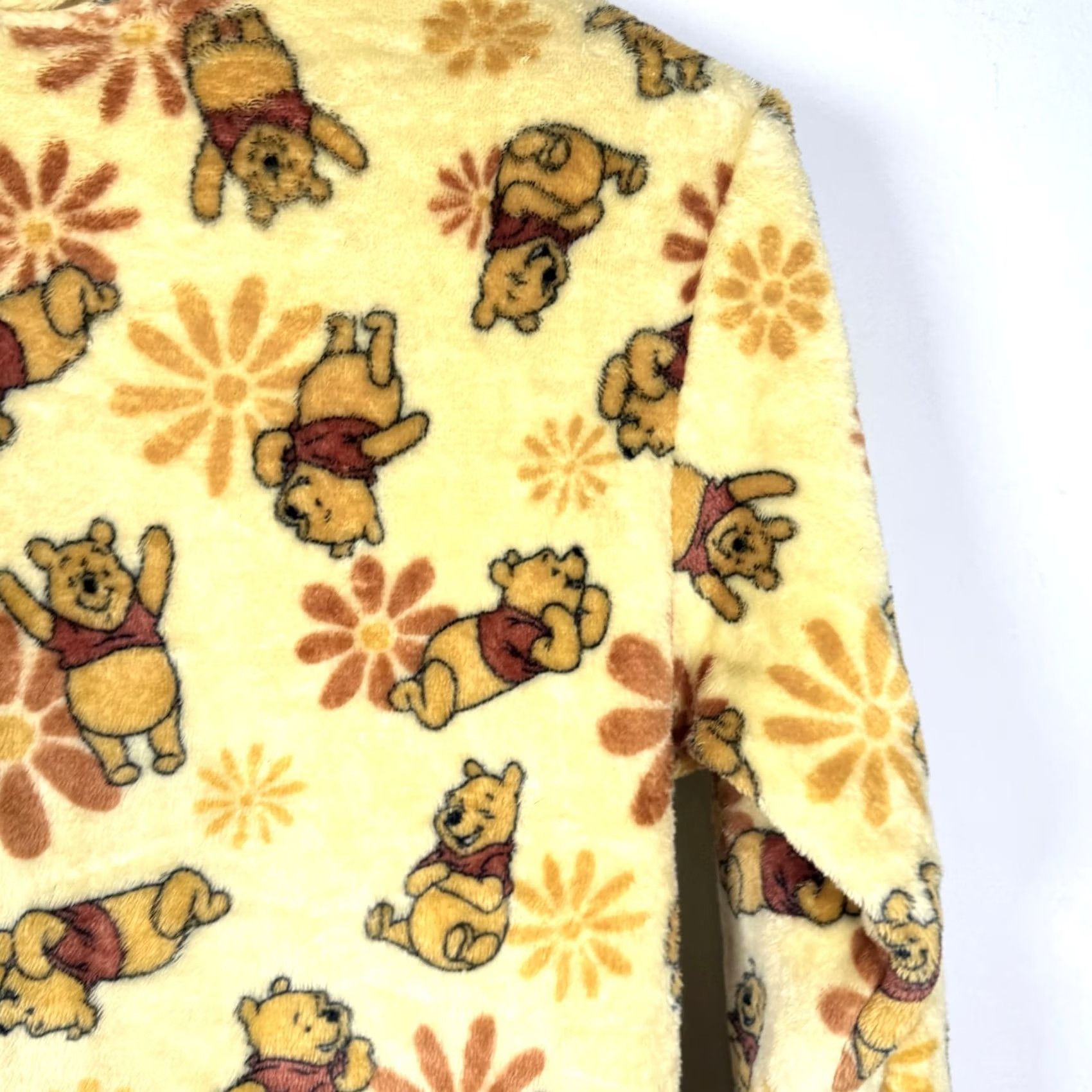 Disney Disney Winnie the Pooh Bear Hoodie Women XS Yellow Fuzzy Fleece Pullover Size XS / US 0-2 / IT 36-38 - 4 Thumbnail