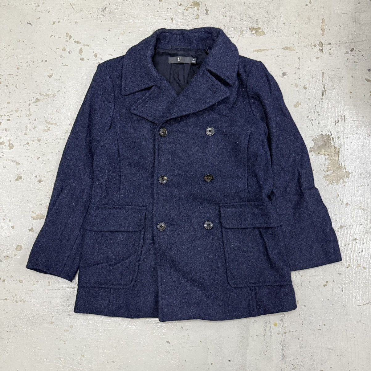 Jil Sander Jil Sander J+ Double Breasted Peacoat Jacket Size US M / EU 48-50 / 2 - 1 Thumbnail