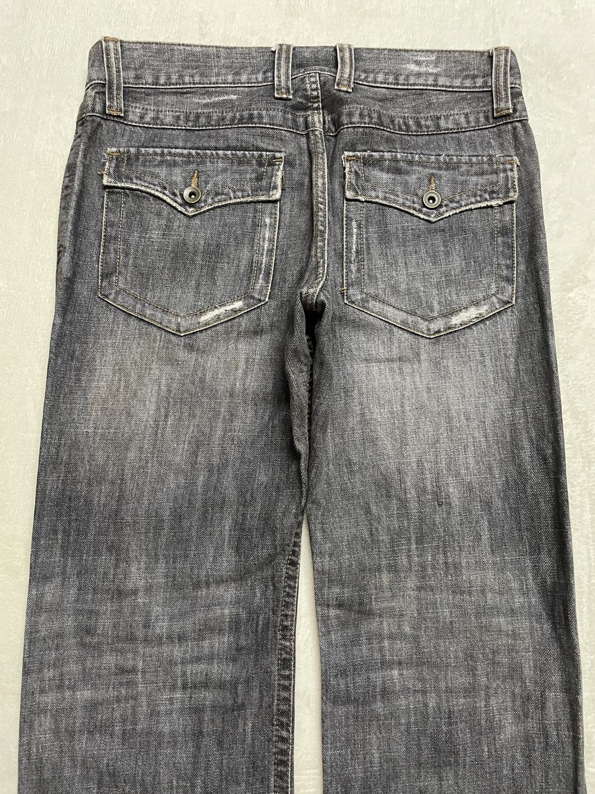 Japanese Brand Vintage Comme Ca Collection Distress Faded Studded Size US 33 - 12 Thumbnail