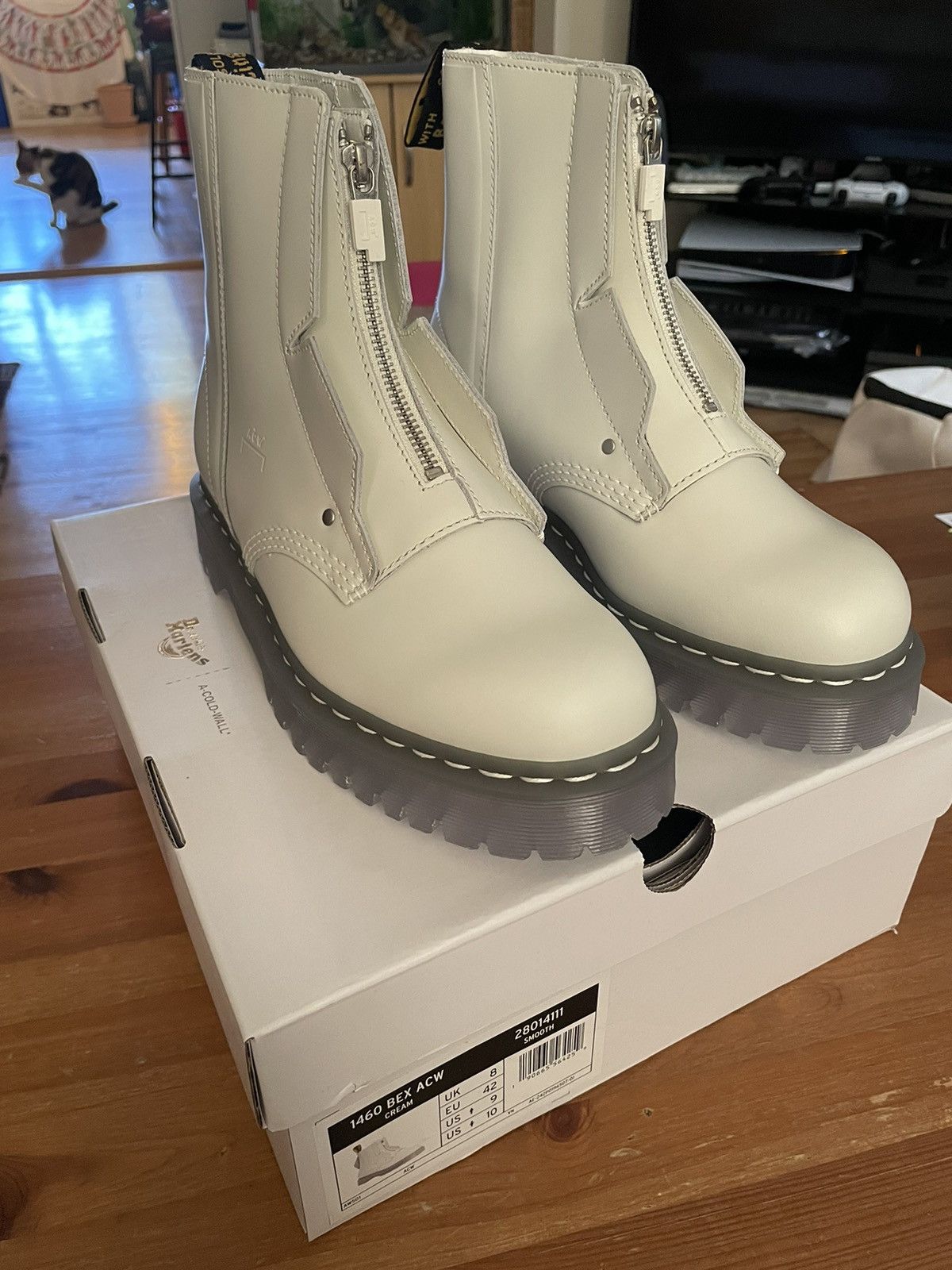 DR.MARTENS A COLD WALL 1460 ACWジップレザーブーツ ドクターマーチン×ア コールド ウォール新作“オールホワイト