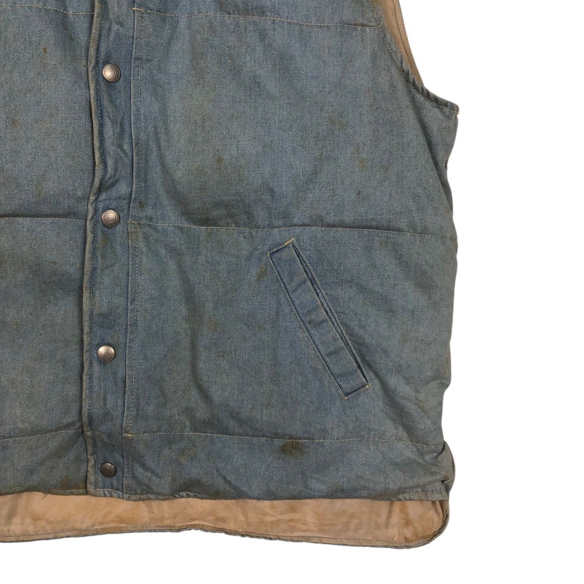 Japanese Brand Big John Vintage Duck-Lined Denim Vest Size US L / EU 52-54 / 3 - 6 Thumbnail