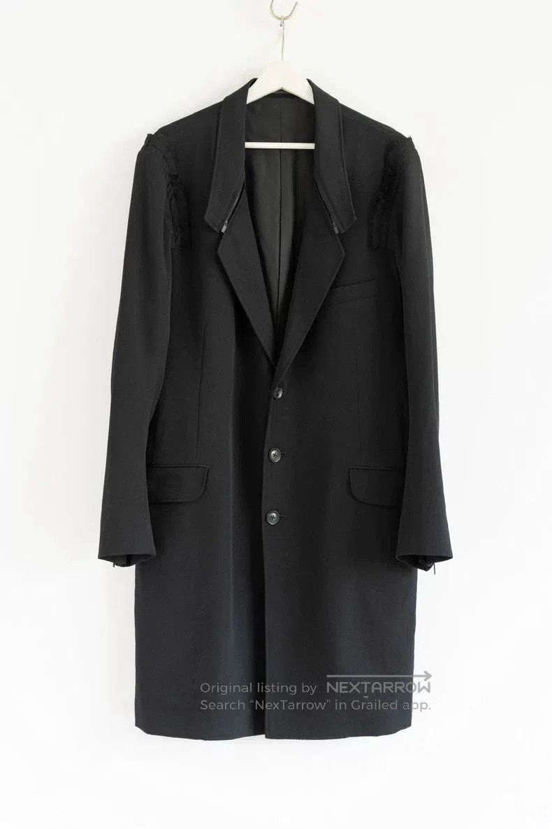 Yohji Yamamoto Yohji Yamamoto 18AW Ruffled Zip Long Blazer. Size US S / EU 44-46 / 1 - 1 Thumbnail