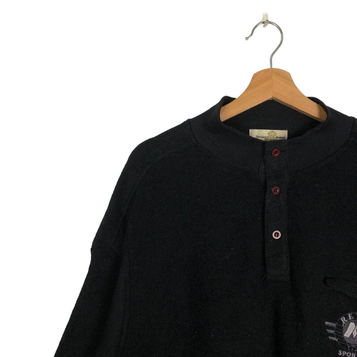 Japanese Brand 🔥VINTAGE COLLEGE SWEATSHIRT COLLAR RETRO SPORTS BIG LOGO Size US L / EU 52-54 / 3 - 5 Thumbnail