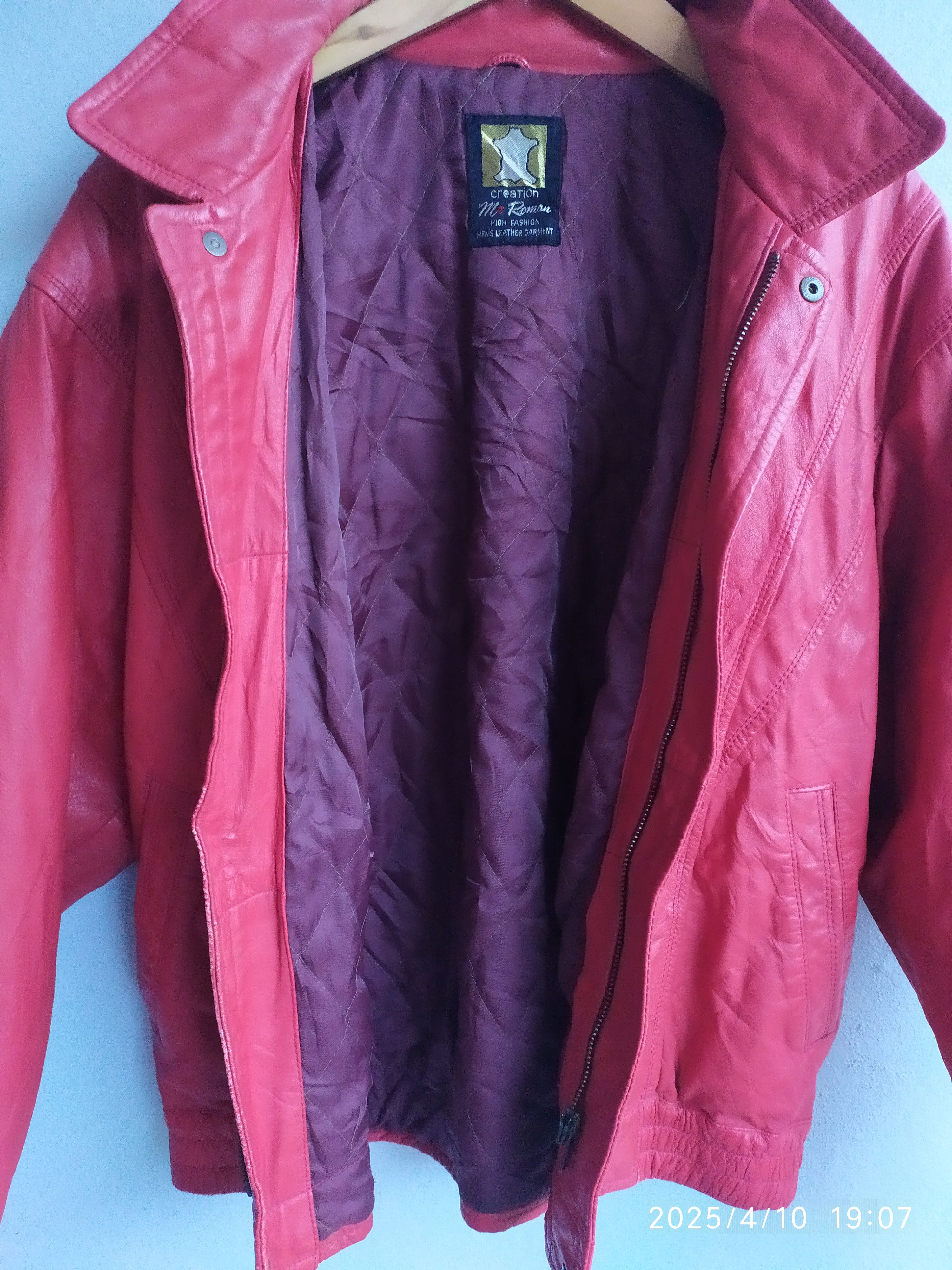 Japanese Brand Vintage Japanese Red Leather Jacket Size US M / EU 48-50 / 2 - 7 Thumbnail