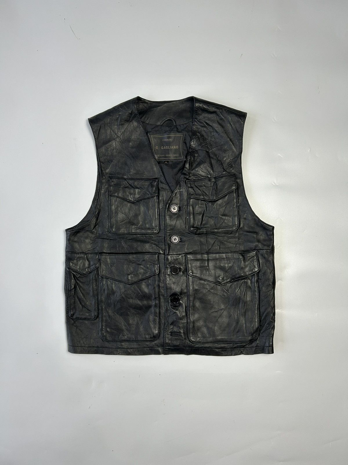 FIRENZE G.GAGLIANO LEATHER VEST