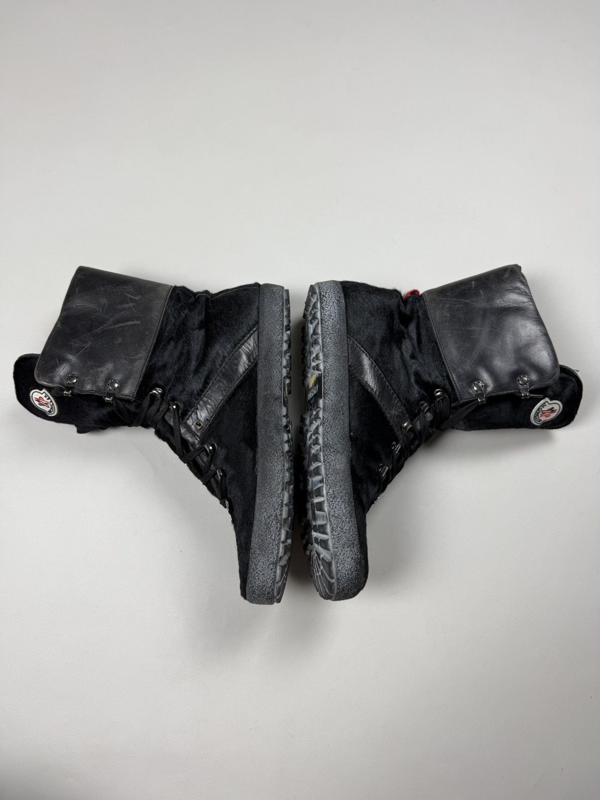 Moncler Moncler Pony Hair Unisex High Top Combat Boots Shoes Size 41 Size US 7 / EU 40 - 16 Thumbnail