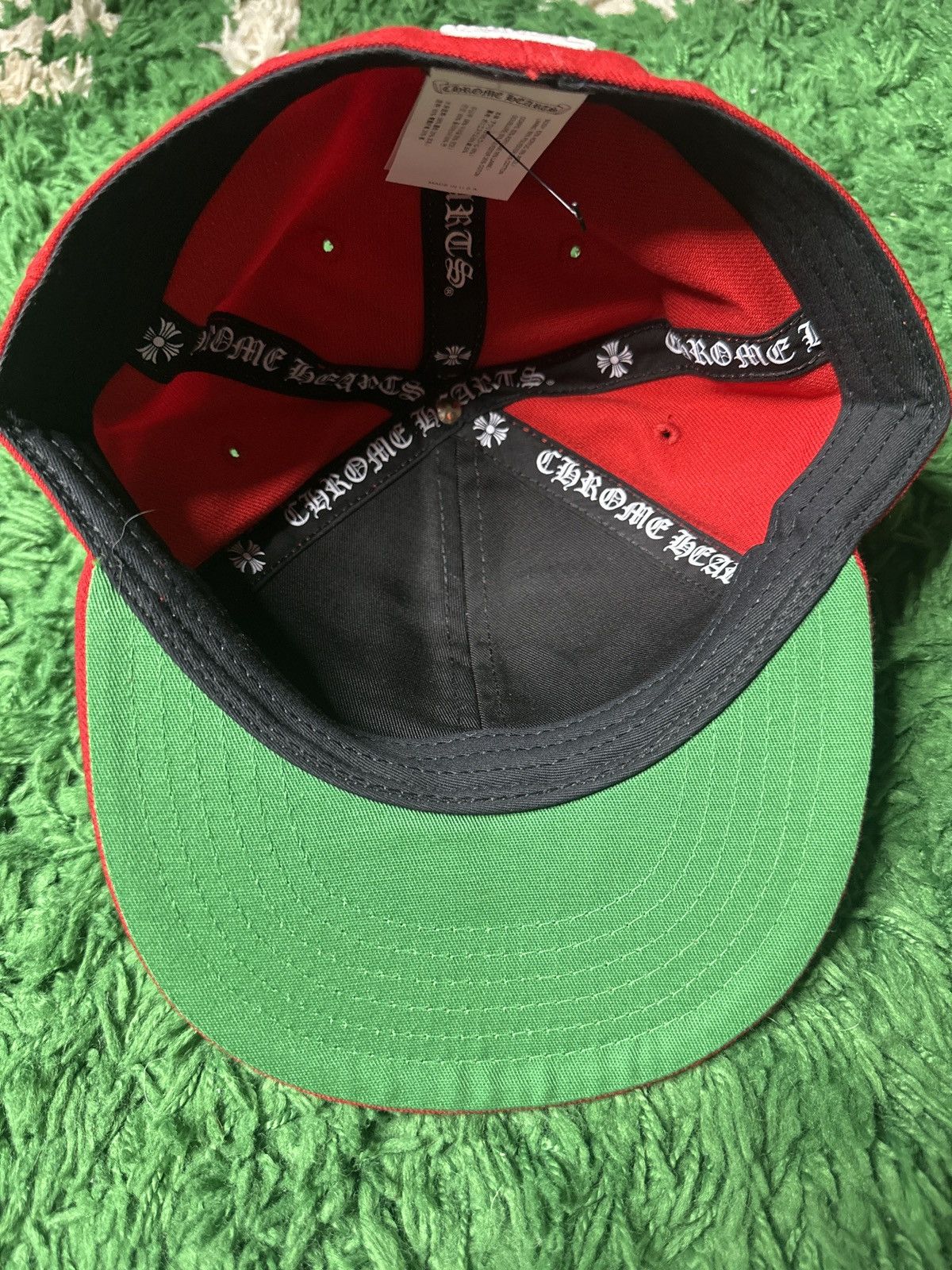 Chrome Hearts Chrome Hearts Love You Red Fitted Hat Size ONE SIZE - 5 Thumbnail