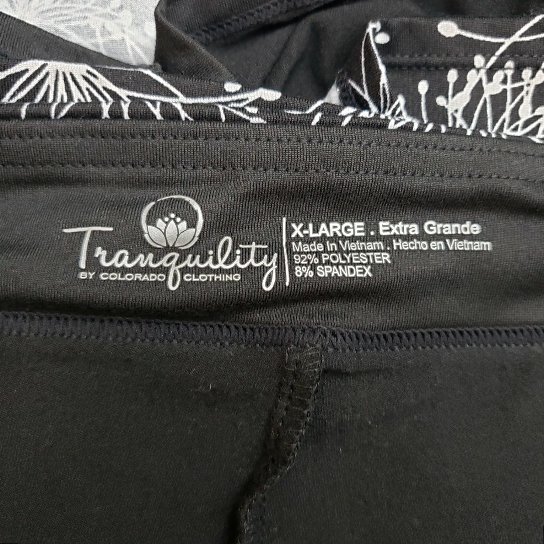 Vintage Tranquility Womens Skort XL Black White Pull On Athletic Short Skirt Size ONE SIZE - 3 Thumbnail