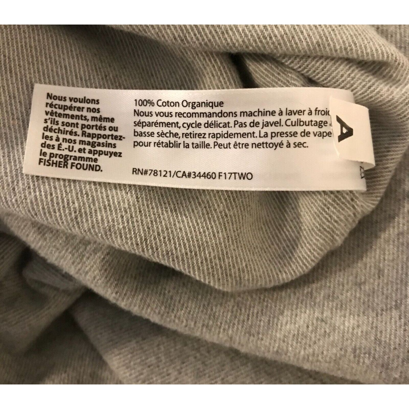 Eileen Fisher Eileen Fisher Organic Cotton Gray Flannel Button Blouse Size XXS / US 00 / IT 34 - 10 Thumbnail