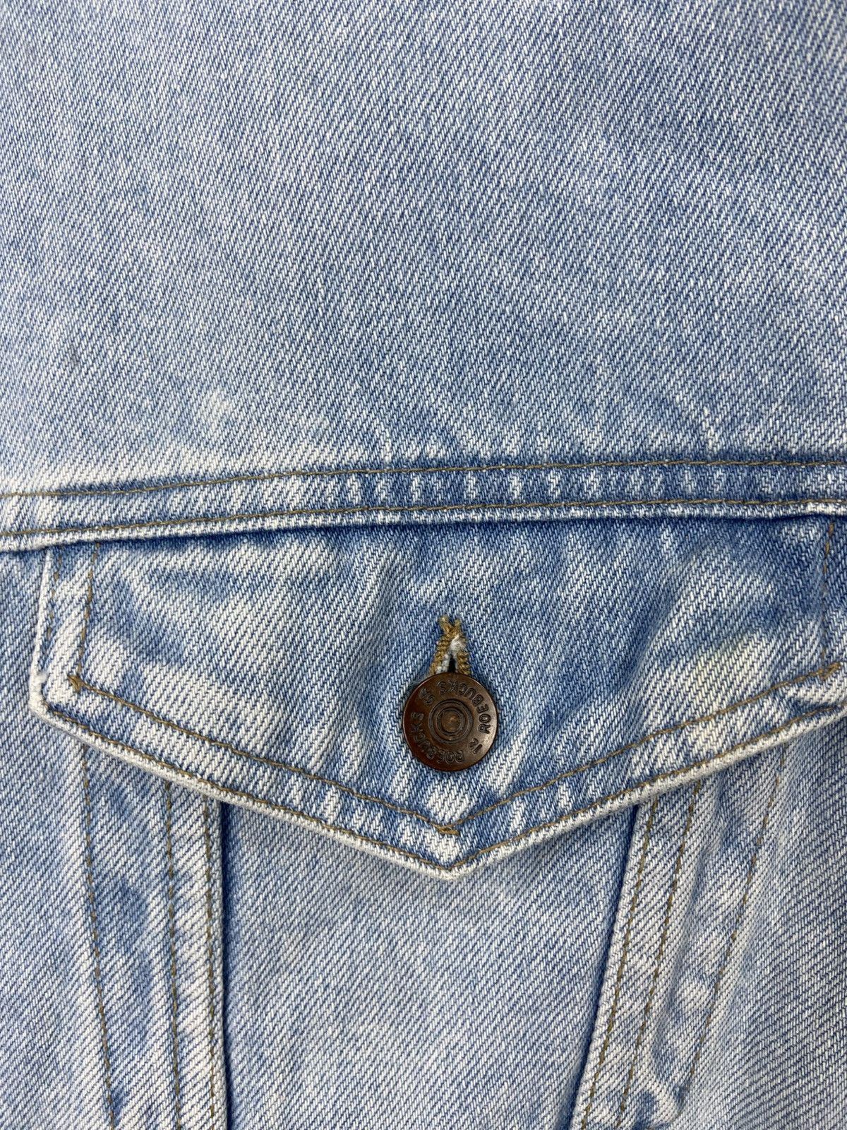 Vintage VINTAGE ROEBUCK DENIM TRUCKER JACKET Size US L / EU 52-54 / 3 - 6 Thumbnail