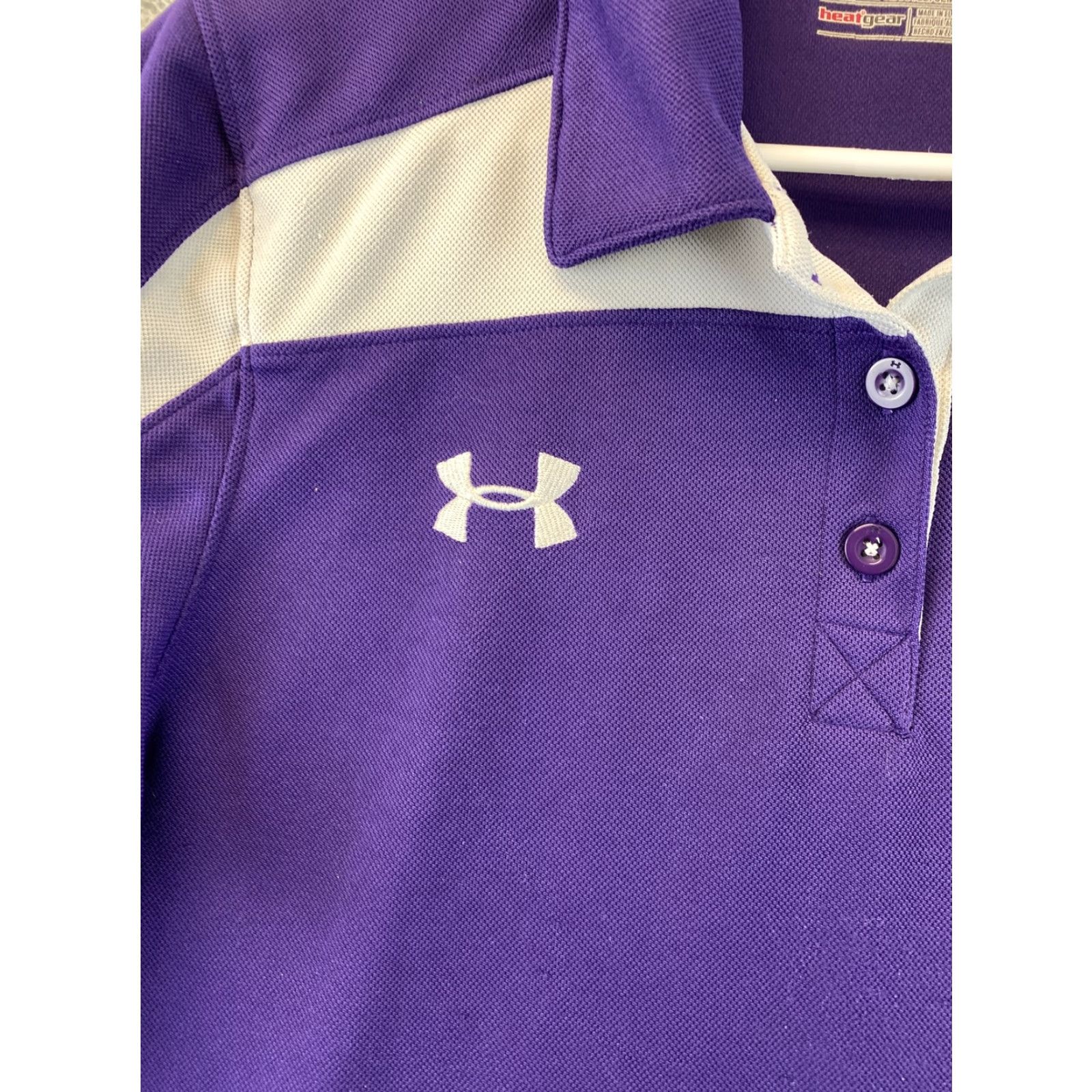 Under Armour VINTAGE Under Armour Women’s Large UA Tech Performance Fit Golf Polo Team Shirt/70-39 Size L / US 10 / IT 46 - 3 Thumbnail