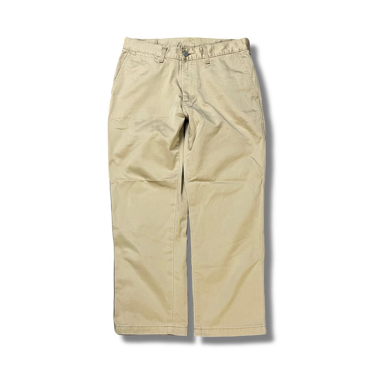 Margaret Howell 2000s Edwin x MHL Khaki Chino Pants Adjustable Back Strap Size US 29 - 1 Thumbnail
