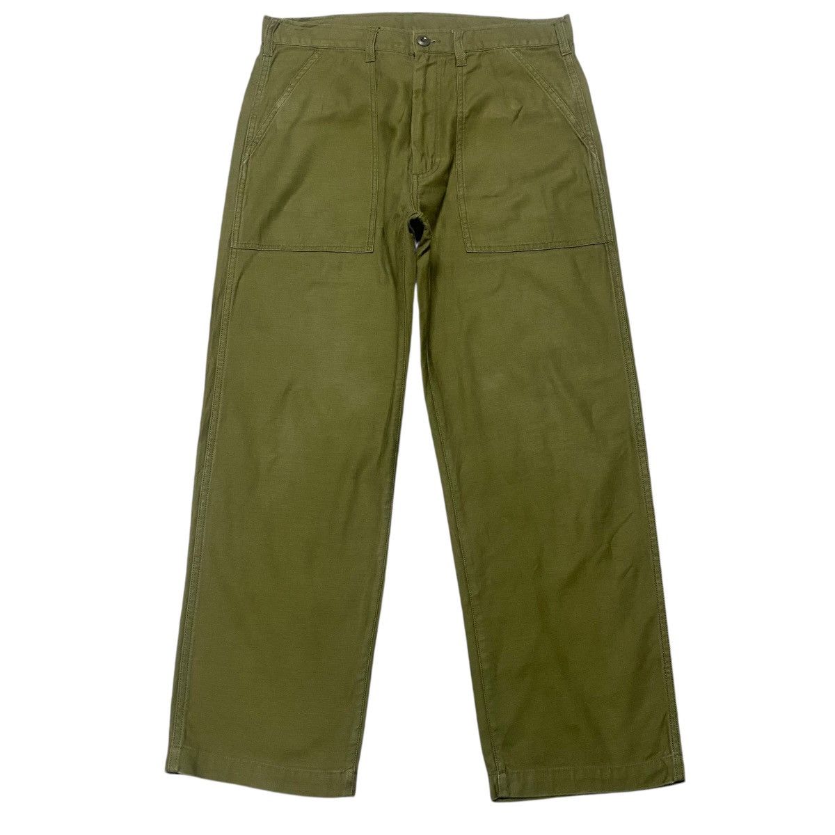 Japanese Brand Gung Ho Sateen Military Fatigue Pants Size US 33 - 2 Thumbnail