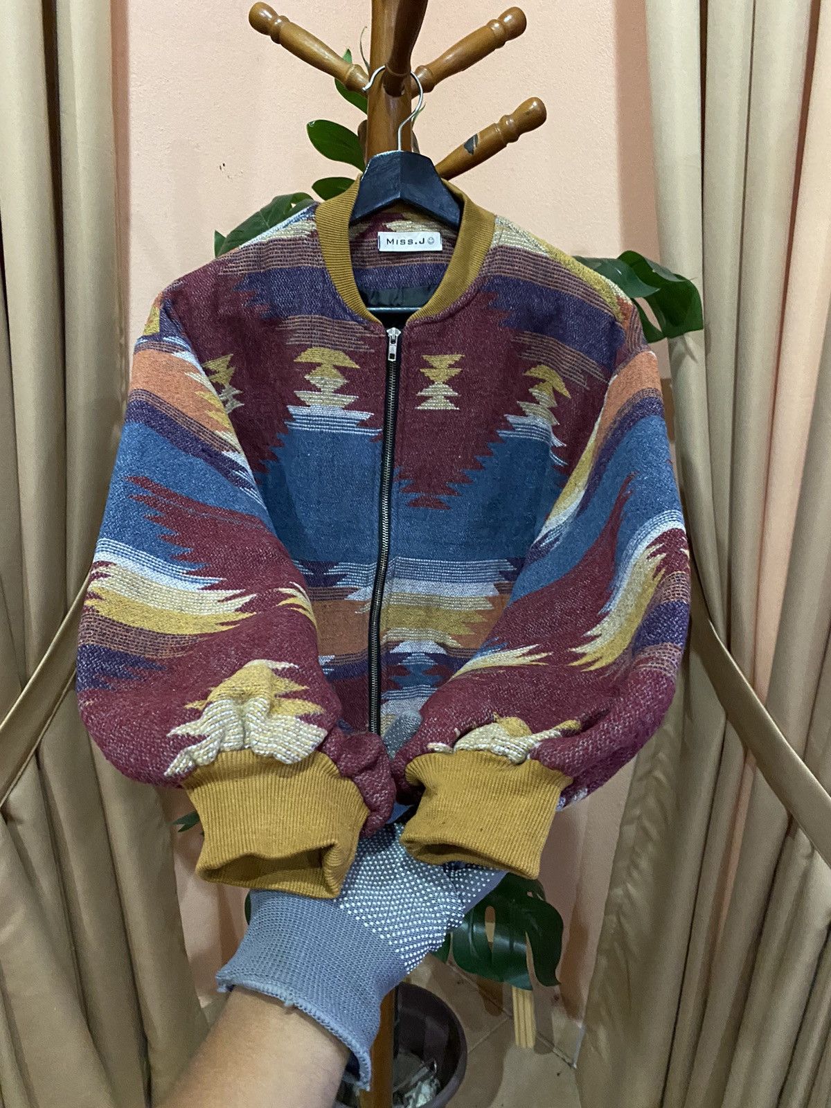 Other VINTAGE MISS J NAVAJO BOMBER JACKET Size US M / EU 48-50 / 2 - 6 Thumbnail