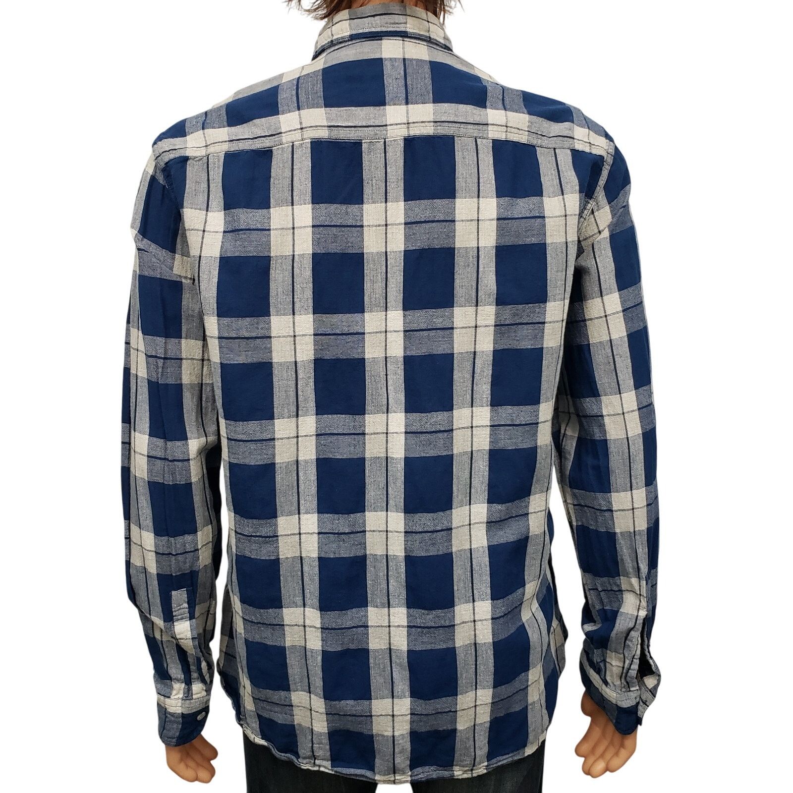 JACHS NY Jachs Linen Blend Shirt Plaid Pockets Long Sleeve M Size US M / EU 48-50 / 2 - 3 Thumbnail