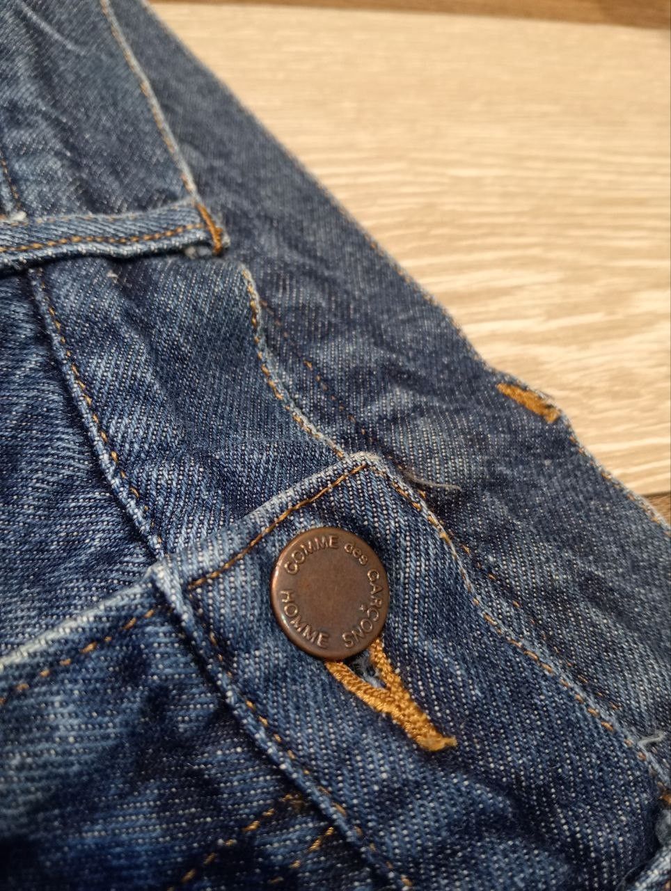 Comme des Garcons Homme VINTAGE COMME DES GARCONS HOMME BLUE DENIM PANTS Size US 29 - 6 Thumbnail