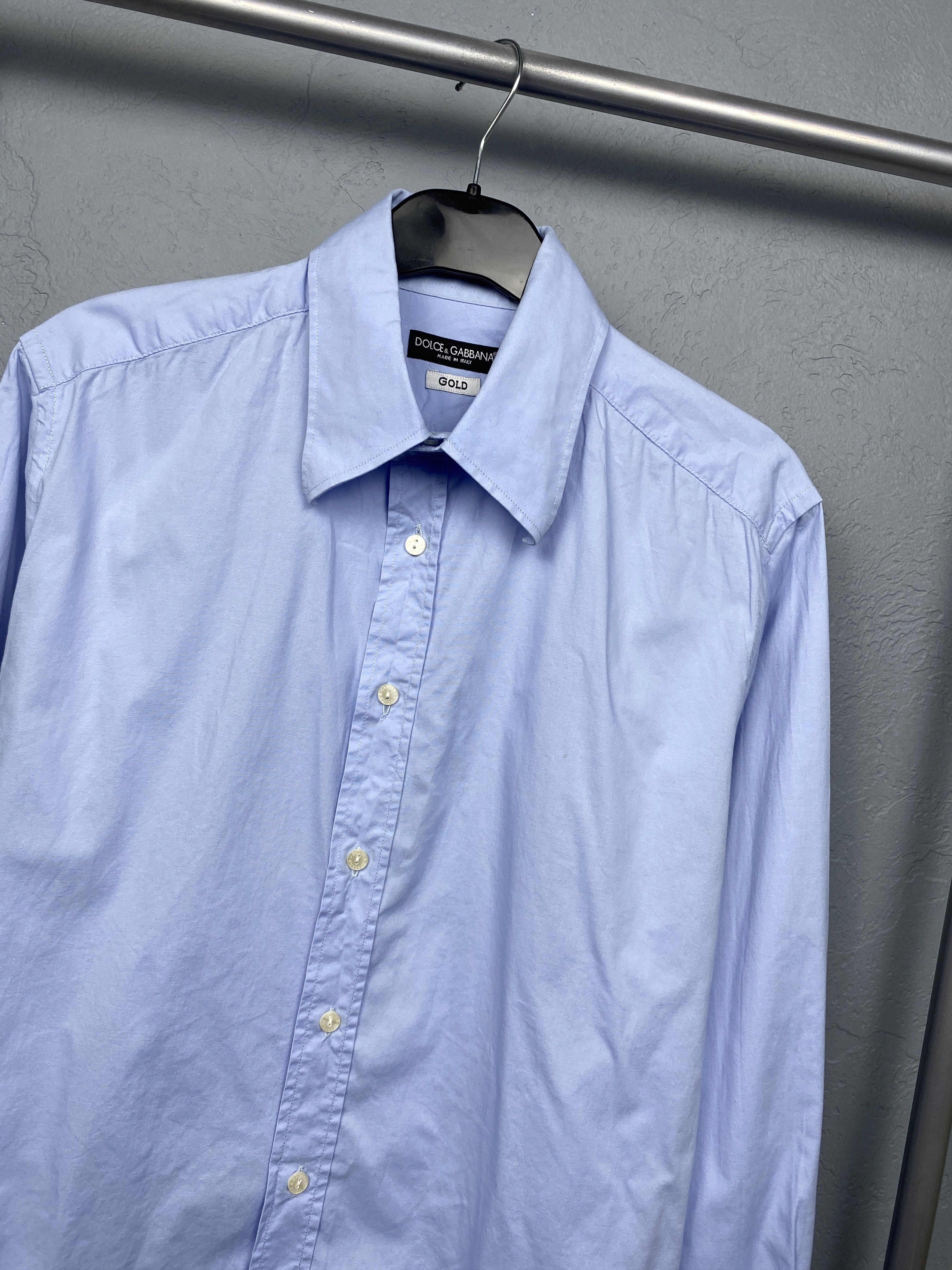 Dolce & Gabbana Dolce & Gabbana Vintage Mens Long Sleeve Shirt Size US M / EU 48-50 / 2 - 2 Thumbnail