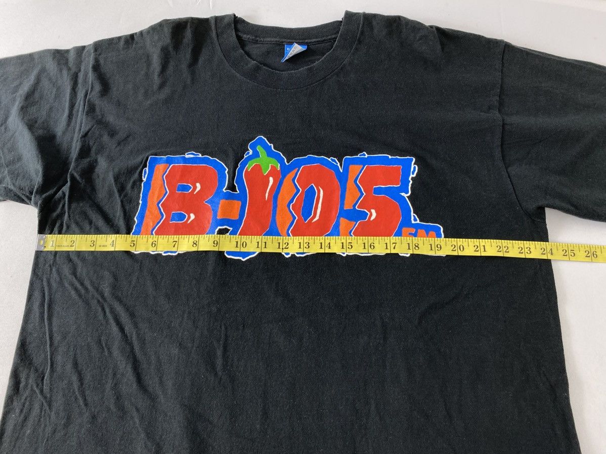 Fruit Of The Loom 90s B-105 Fm Radio Channel Stylized Logo Graphic Printed Tee Size US XL / EU 56 / 4 - 8 Thumbnail