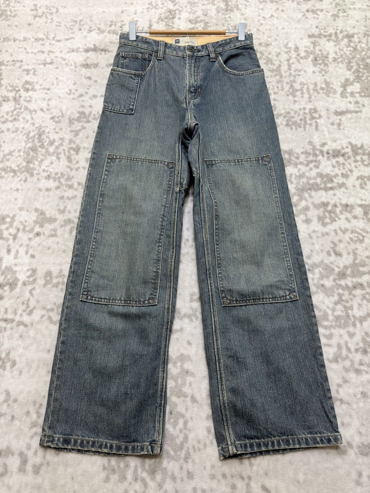 Gap Vintage GAP Kids Double Knee Carpenter Denim Jeans Size US 27 - 1 Thumbnail