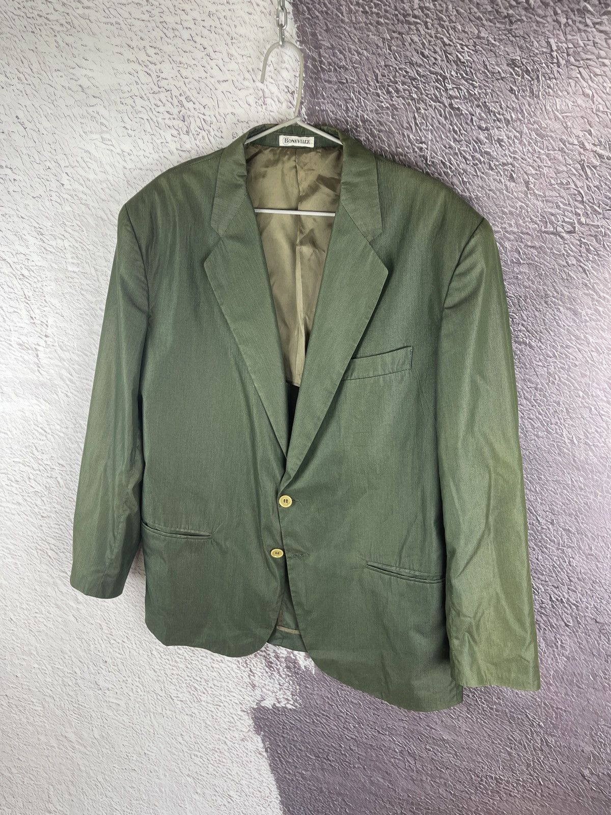 Boneville Boneville vintage green shimmer blazer C.P. Company City Size 40R - 2 Thumbnail