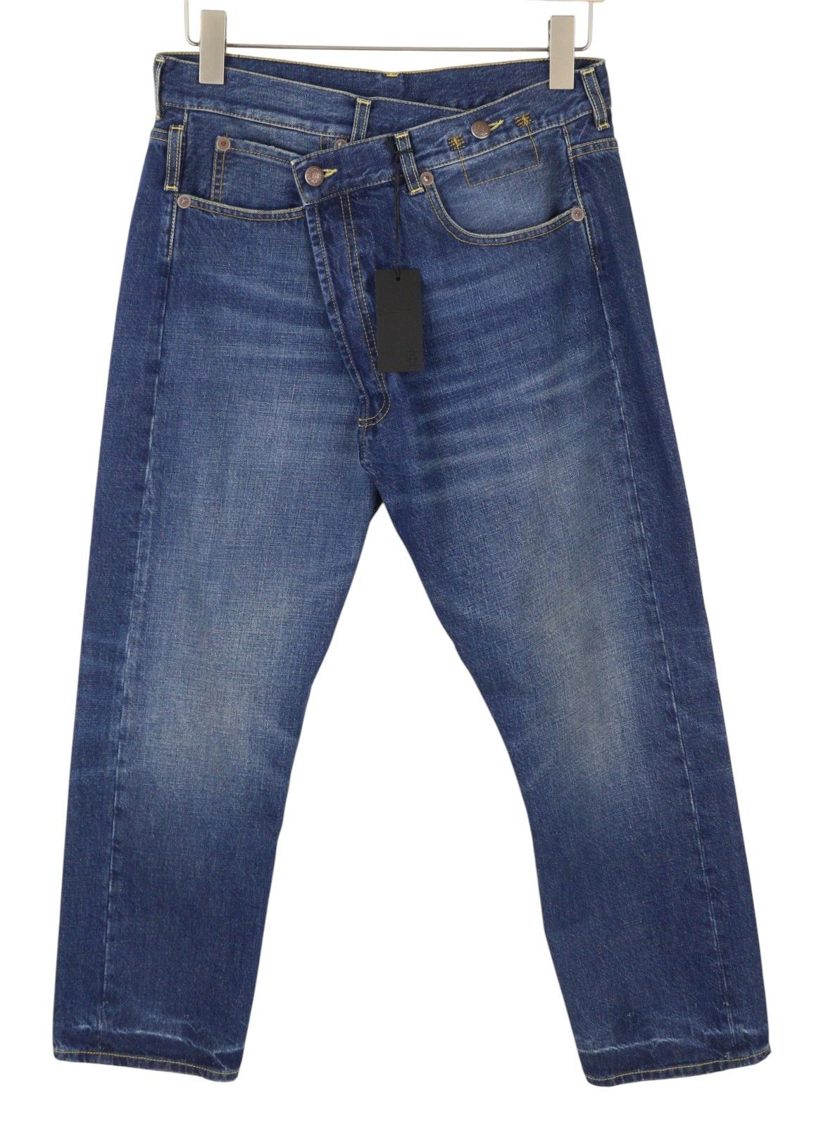 R13 CROSS OVER 27 Oasis Blue Distress 88283 Size 27" / US 4 / IT 40 - 2 Thumbnail