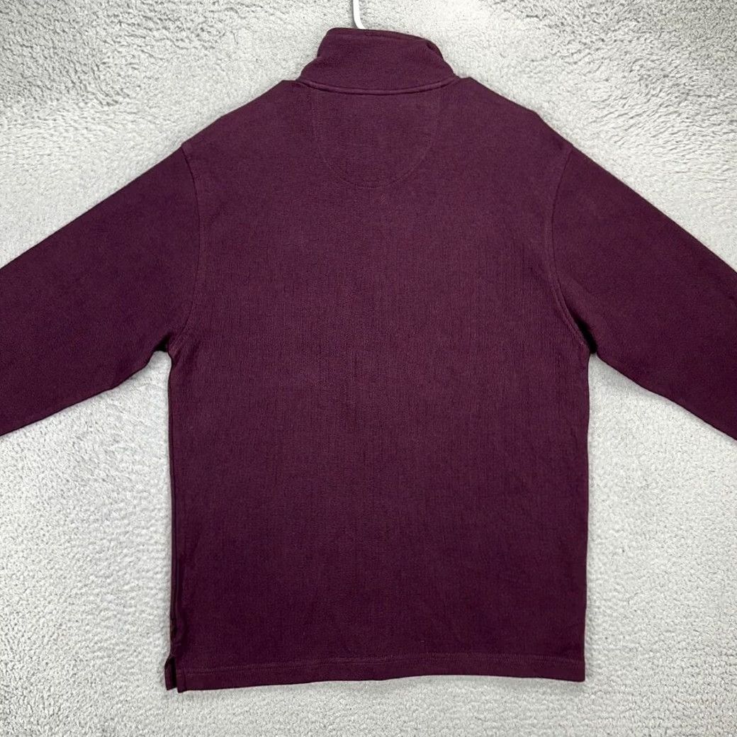 Izod VINTAGE IZOD Pullover Sweater Mens Medium Maroon Quarter Zip Pullover Long Sleeve NEW Size US M / EU 48-50 / 2 - 3 Thumbnail