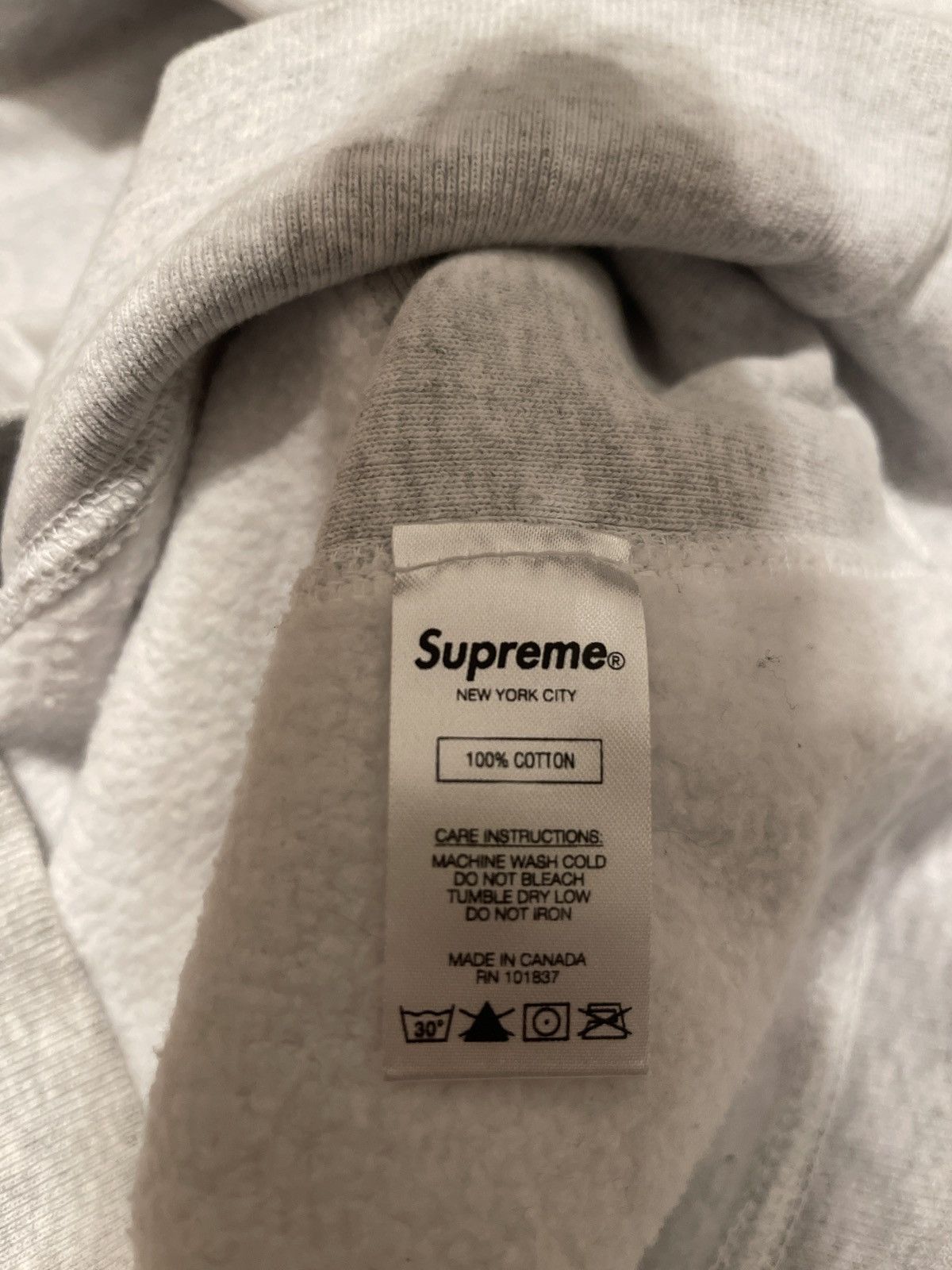 Supreme Supreme Box Logo Crewneck Ash Grey (FW18) Size US M / EU 48-50 / 2 - 10 Thumbnail