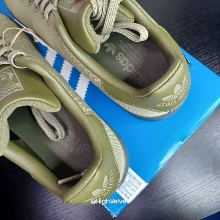 Adidas adidas Originals STAN SMITH SHOES Olive sz 8 (Men's) Size US 8 / EU 41 - 4 Thumbnail