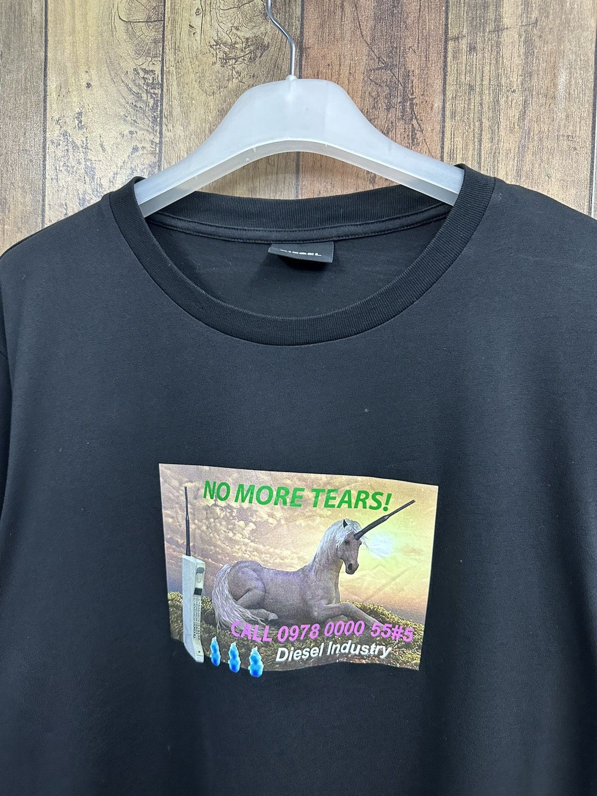 Diesel Y2k Diesel Industries "No More Tears" Tshirt A461 Size US L / EU 52-54 / 3 - 2 Thumbnail