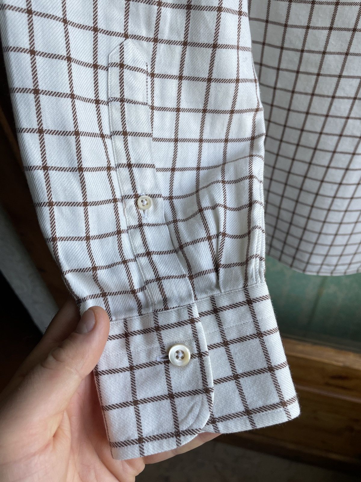 Ermenegildo Zegna Ermenegildo Zegna Men’s 40 / 15 3/4 Cotton Cashmere Shirt Size US M / EU 48-50 / 2 - 10 Thumbnail