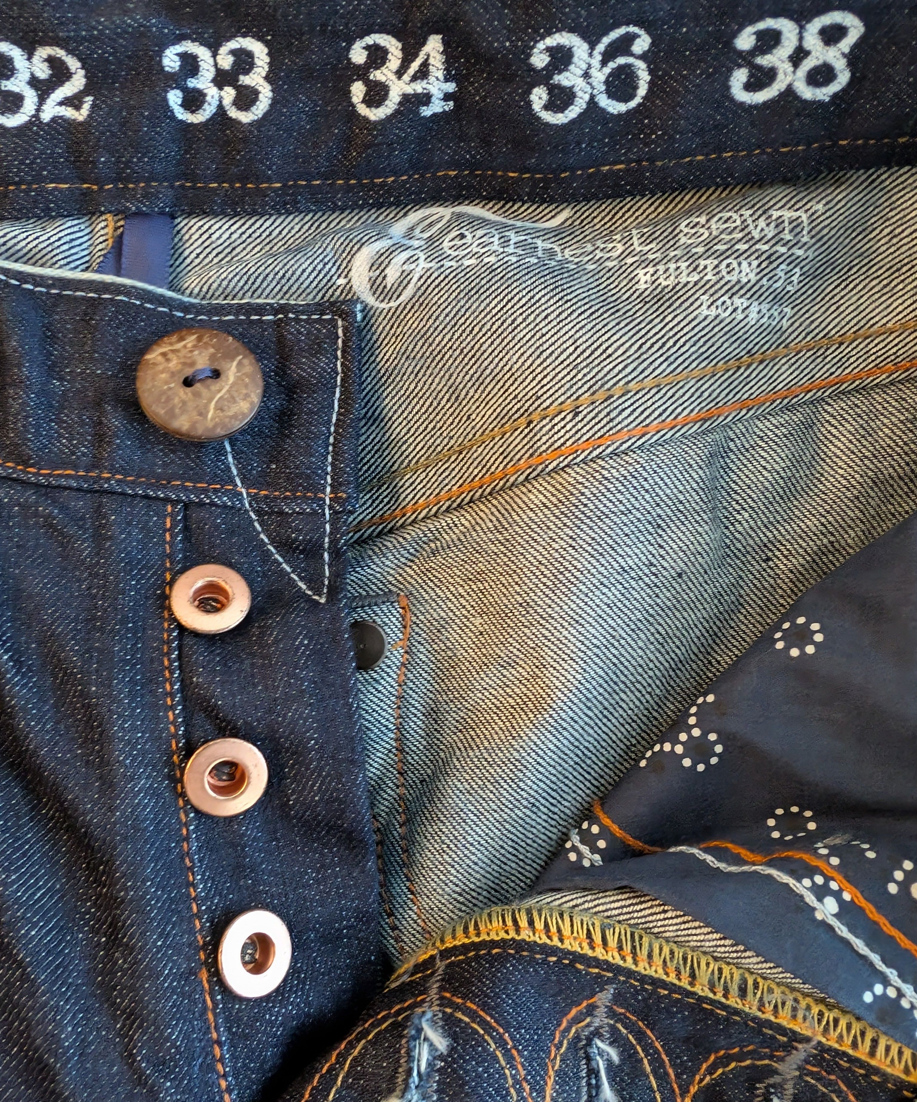 Earnest Sewn RARE SAMPLE Earnest Sewn Selvedge Denim Fulton Jeans Size US 31 - 5 Thumbnail
