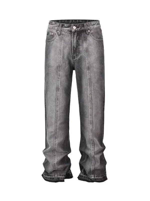 Japanese Brand VIBE High street washed retro casual bootcut baggy jeans Size US 32 / EU 48 - 5 Thumbnail