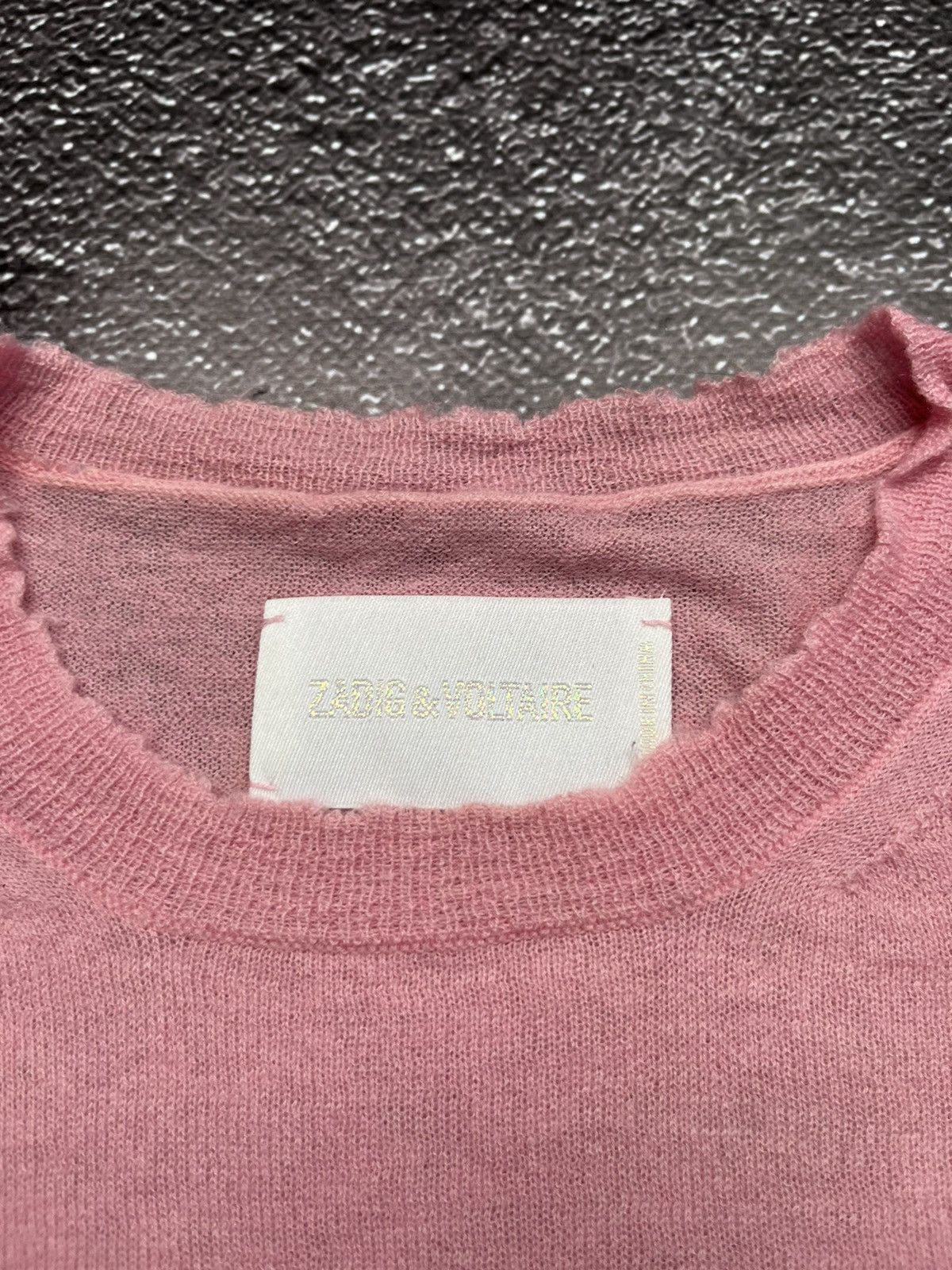 Zadig & Voltaire ZADIG VOLTAIRE MISS BISS CP Cashmere Sweater Big Logo Karma Size S / US 4 / IT 40 - 10 Thumbnail