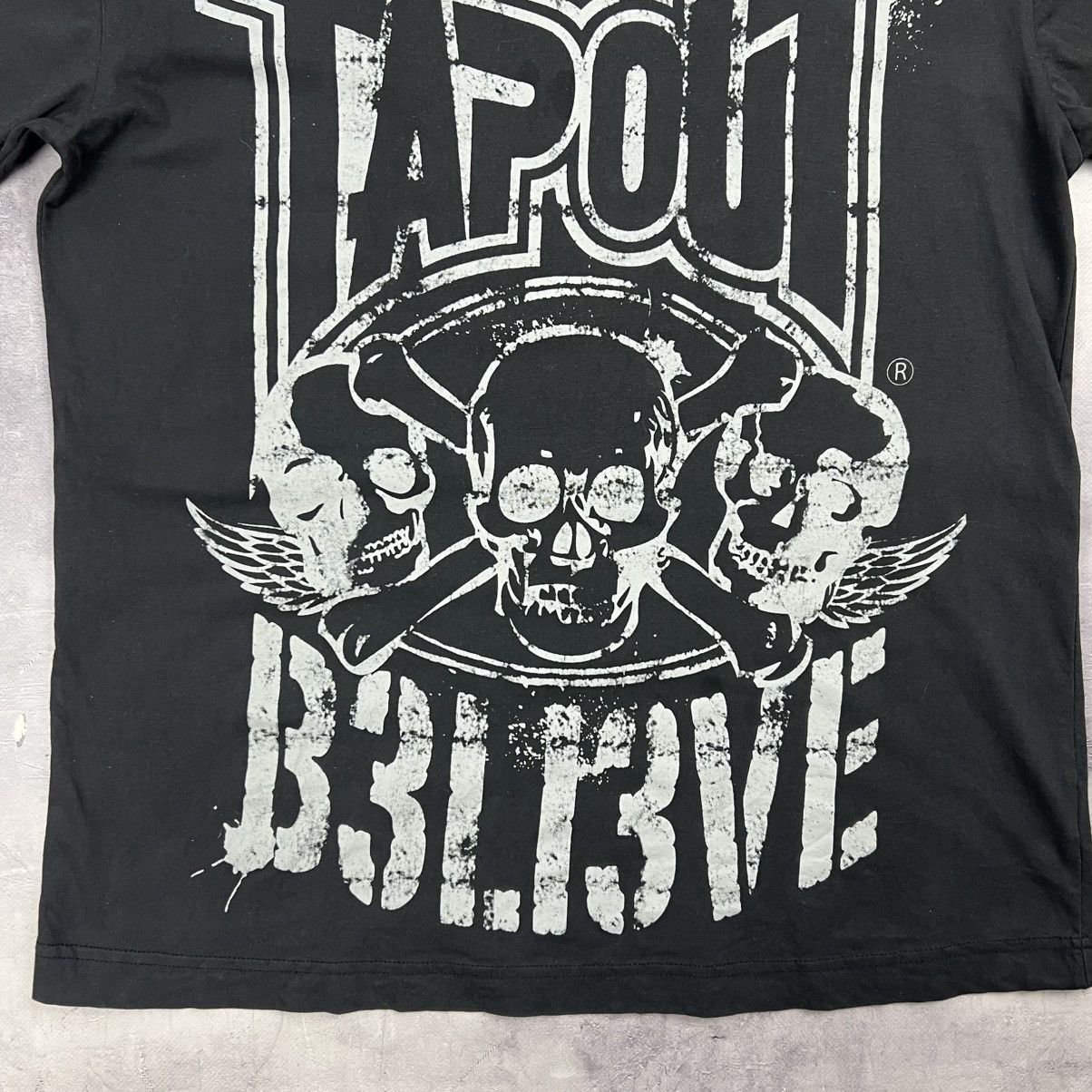 Vintage Rare! Tapout Believe Vintage Big Logo Tee Skull 00s Size US XL / EU 56 / 4 - 9 Thumbnail