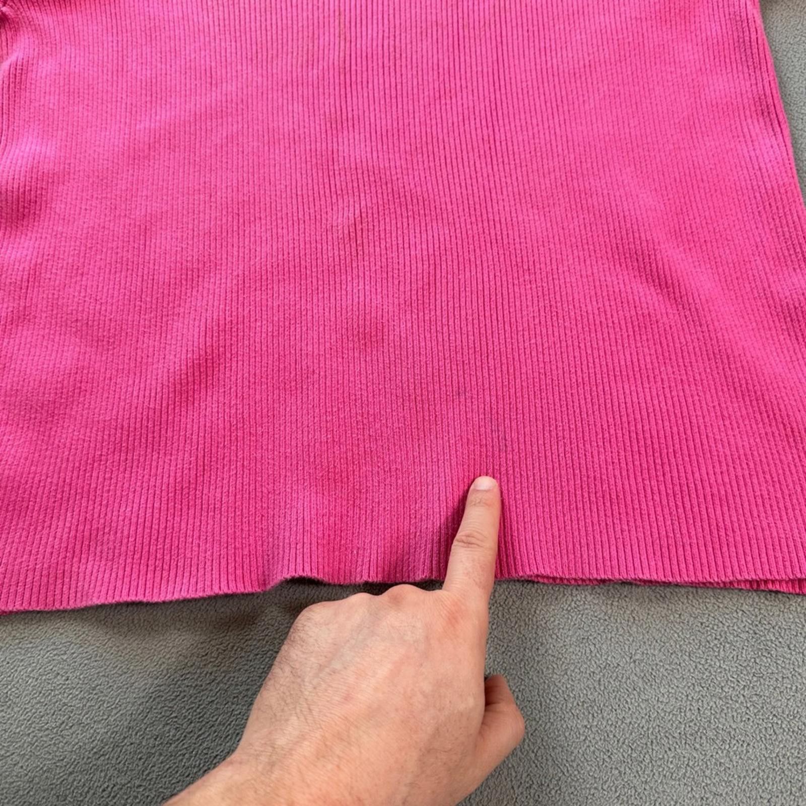 Lauren Ralph Lauren Lauren Ralph Lauren Turtleneck Sweater Pink Ribbed Womens XL Size XL / US 12-14 / IT 48-50 - 8 Thumbnail