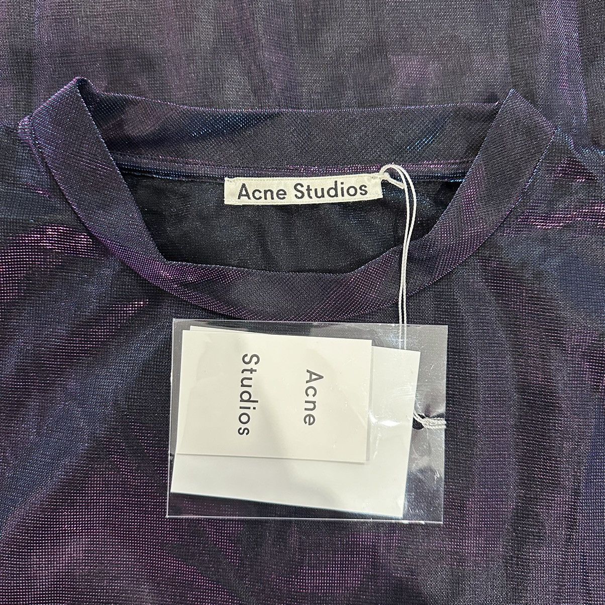 Acne Studios Acne Studios Iridescent Mesh Long Sleeve Top Size US XL / EU 56 / 4 - 6 Thumbnail