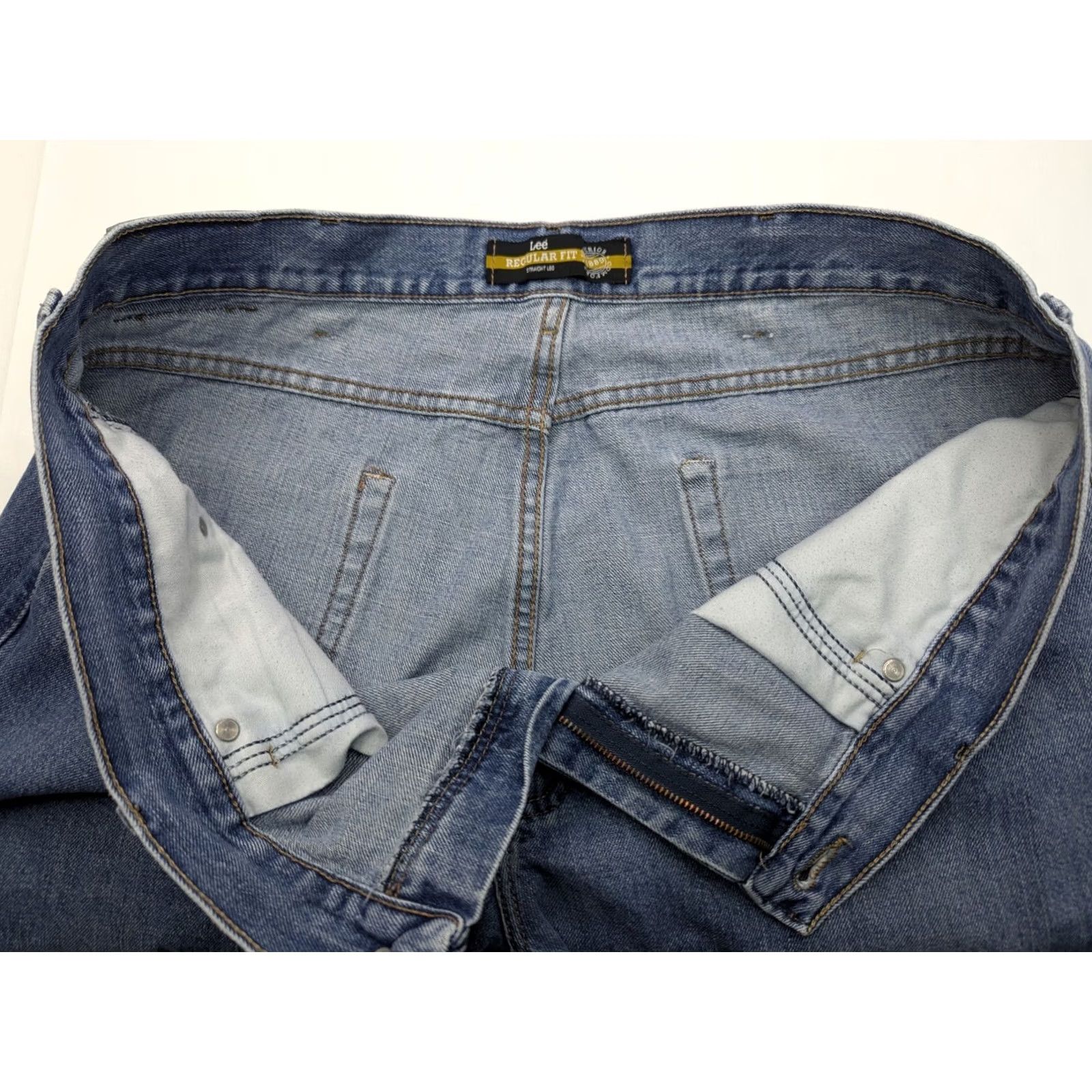 Lee LEE Regular Fit Jeans Men 40x30 Blue Denim 2008973 Straight Leg 5-Pocket Regular Lift Size US 40 / EU 56 - 7 Thumbnail