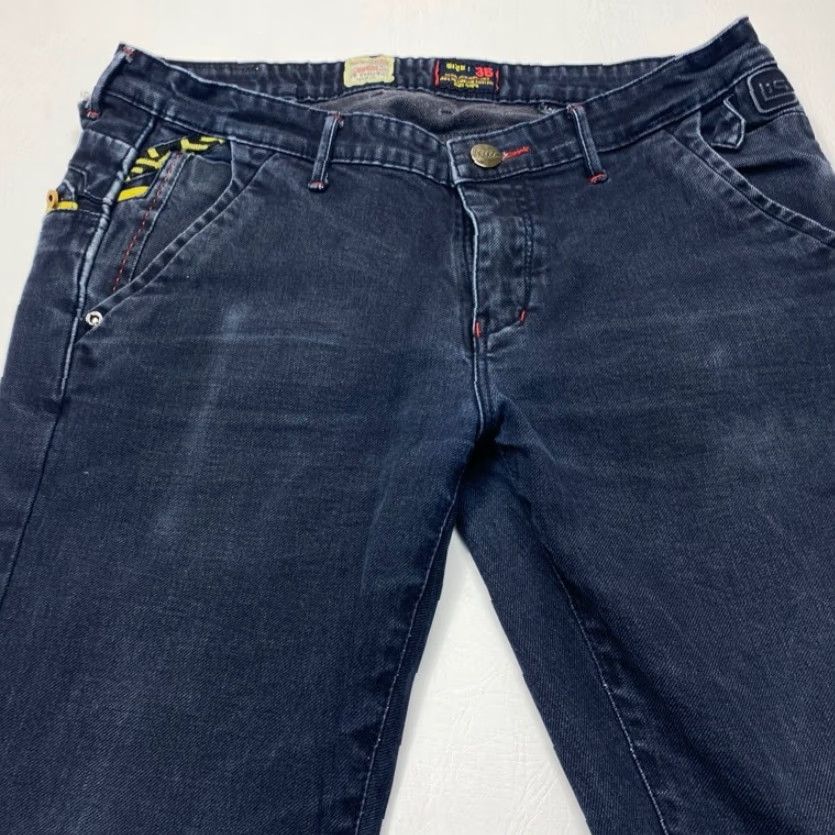CO KOYO Mens Jeans 36x33 Blue Denim Stretch Relaxed Straight 8520 Size US 36 / EU 52 - 3 Thumbnail