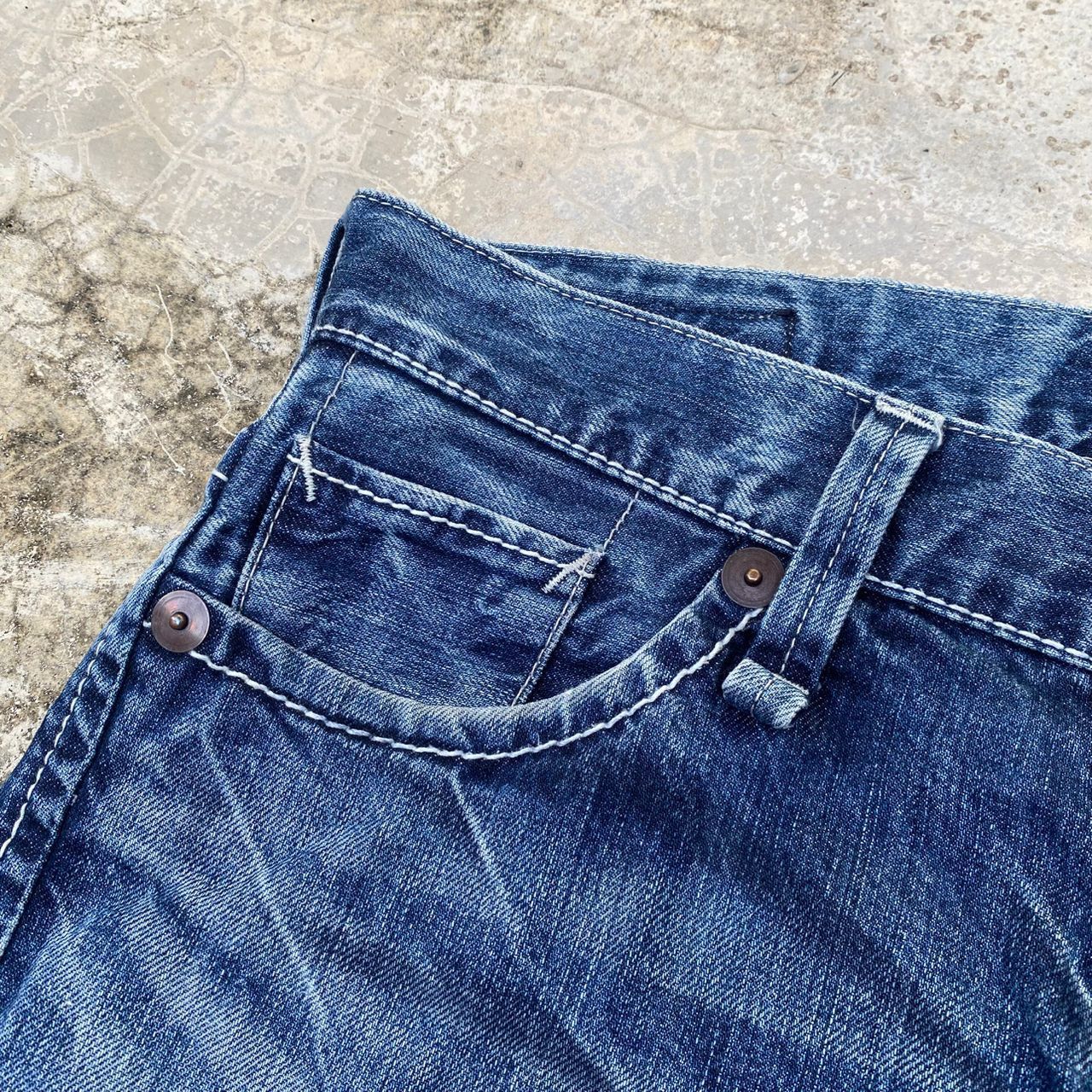 Japanese Brand Vintage Blue Way Garments Flare Denim Size US 33 - 10 Thumbnail