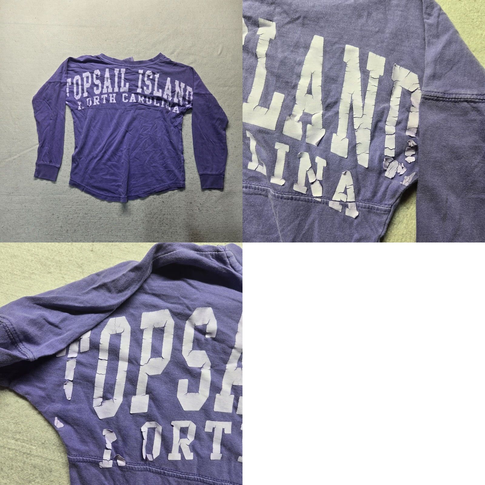 Vintage Vintage Topsail Island North Carolina NC Purple Blue Long Sleeve T-Shirt Adult Women Medium Size M / US 6-8 / IT 42-44 - 8 Thumbnail