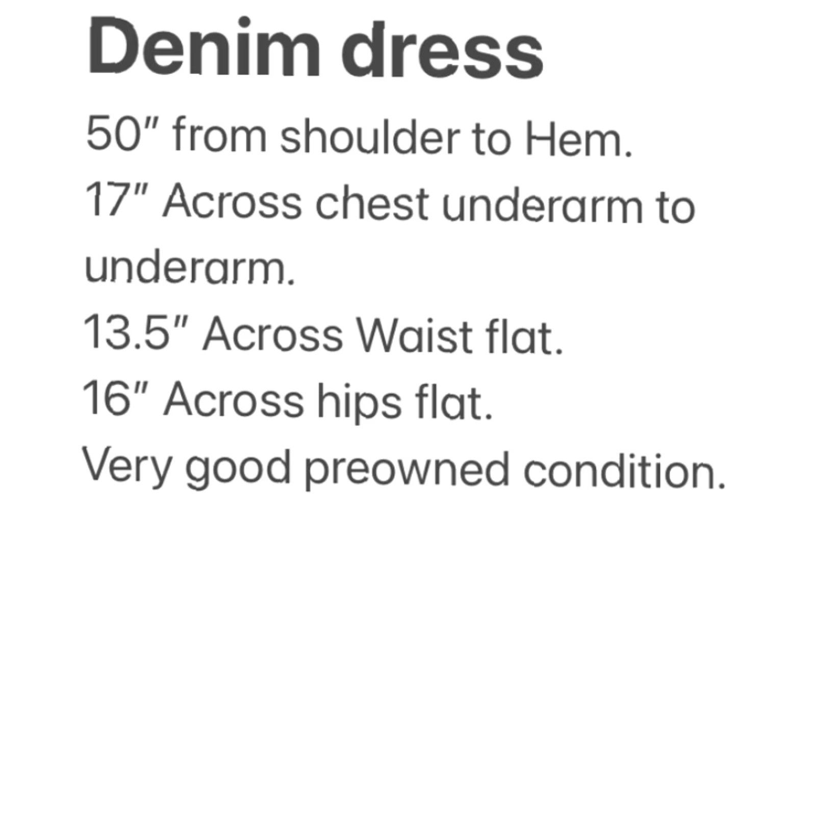 Vintage VINTAGE Y2K Fitted Maxi Cotton Denim Jean Strappy Racerback Dress Fit S/M Le Mieux Women Casual Rockabilly 1990s Blue Shirt? Size 27" / US 4 / IT 40 - 7 Thumbnail