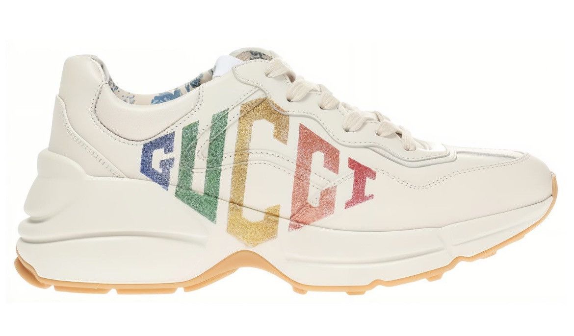 Gucci Gucci Logo Rhyton Glitter Sneaker size 41.5 Size US 11.5 / IT 41.5 - 1 Thumbnail