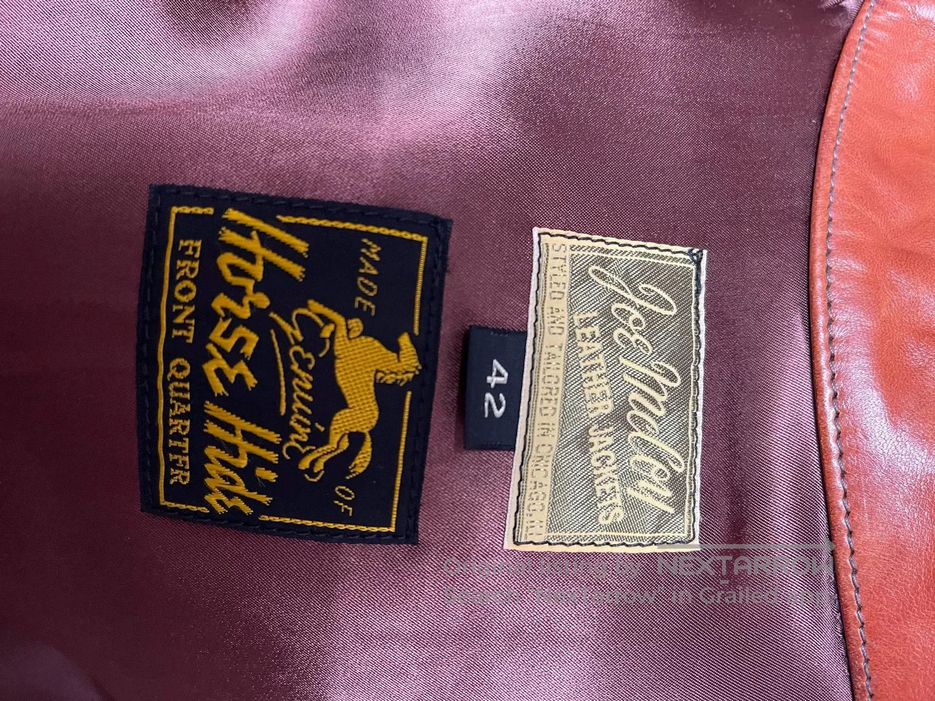 The Real McCoy's Joe McCoy Leather Jacket Size 42. Size US XS / EU 42 / 0 - 3 Thumbnail