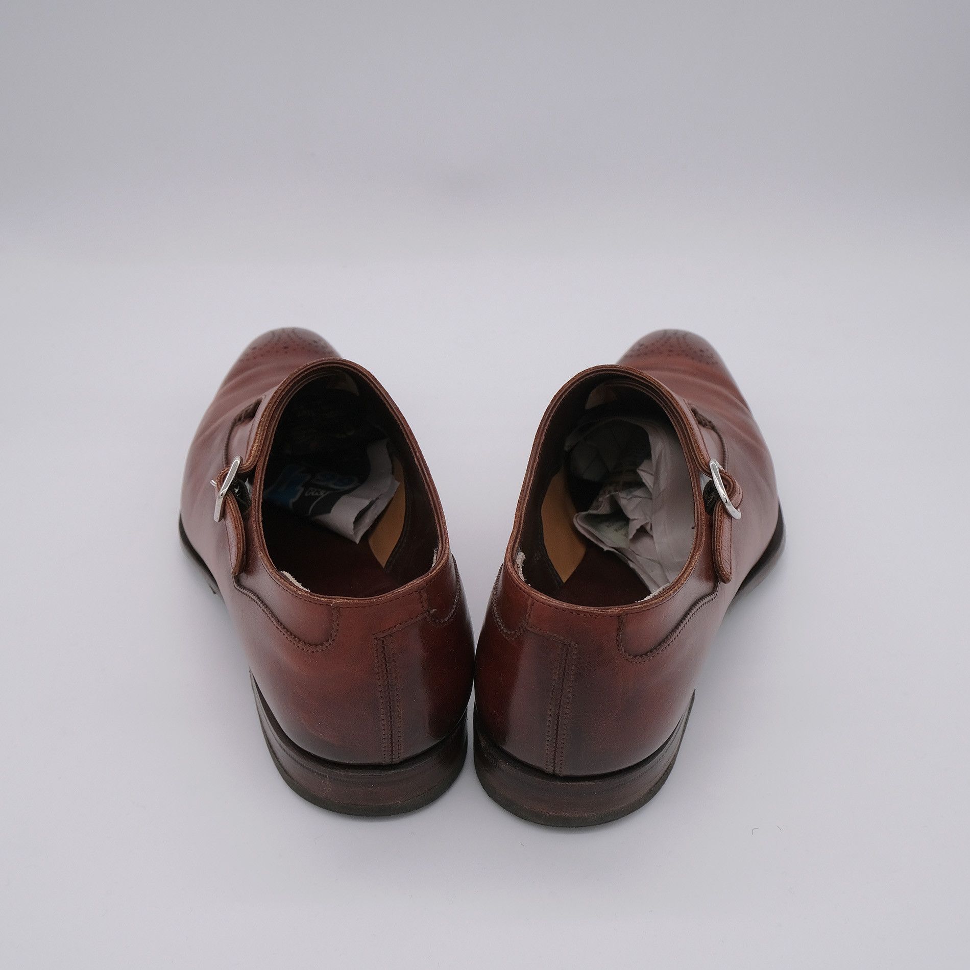 Crockett & Jones Crockett & Jones, red-brown monk shoes, size 8UK, Hand Grade Size US 9 / EU 42 - 3 Thumbnail